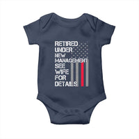 Retirement Gifts For Men Baby Onesie Retired Under New Management See Wife Retired Dad