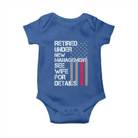 Retirement Gifts For Men Baby Onesie Retired Under New Management See Wife Retired Dad