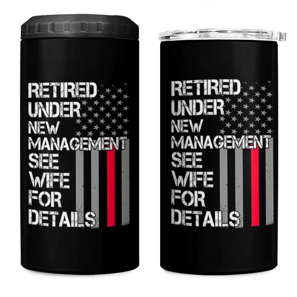 Retirement Gifts For Men 4 in 1 Can Cooler Tumbler Retired Under New Management See Wife Retired Dad