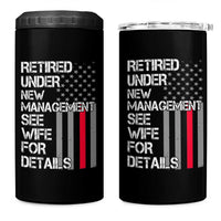 Retirement Gifts For Men 4 in 1 Can Cooler Tumbler Retired Under New Management See Wife Retired Dad
