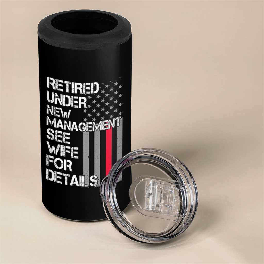 Retirement Gifts For Men 4 in 1 Can Cooler Tumbler Retired Under New Management See Wife Retired Dad