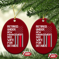 Retirement Gifts For Men Ceramic Ornament Retired Under New Management See Wife Retired Dad