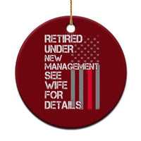 Retirement Gifts For Men Ceramic Ornament Retired Under New Management See Wife Retired Dad