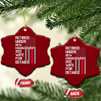 Retirement Gifts For Men Ceramic Ornament Retired Under New Management See Wife Retired Dad