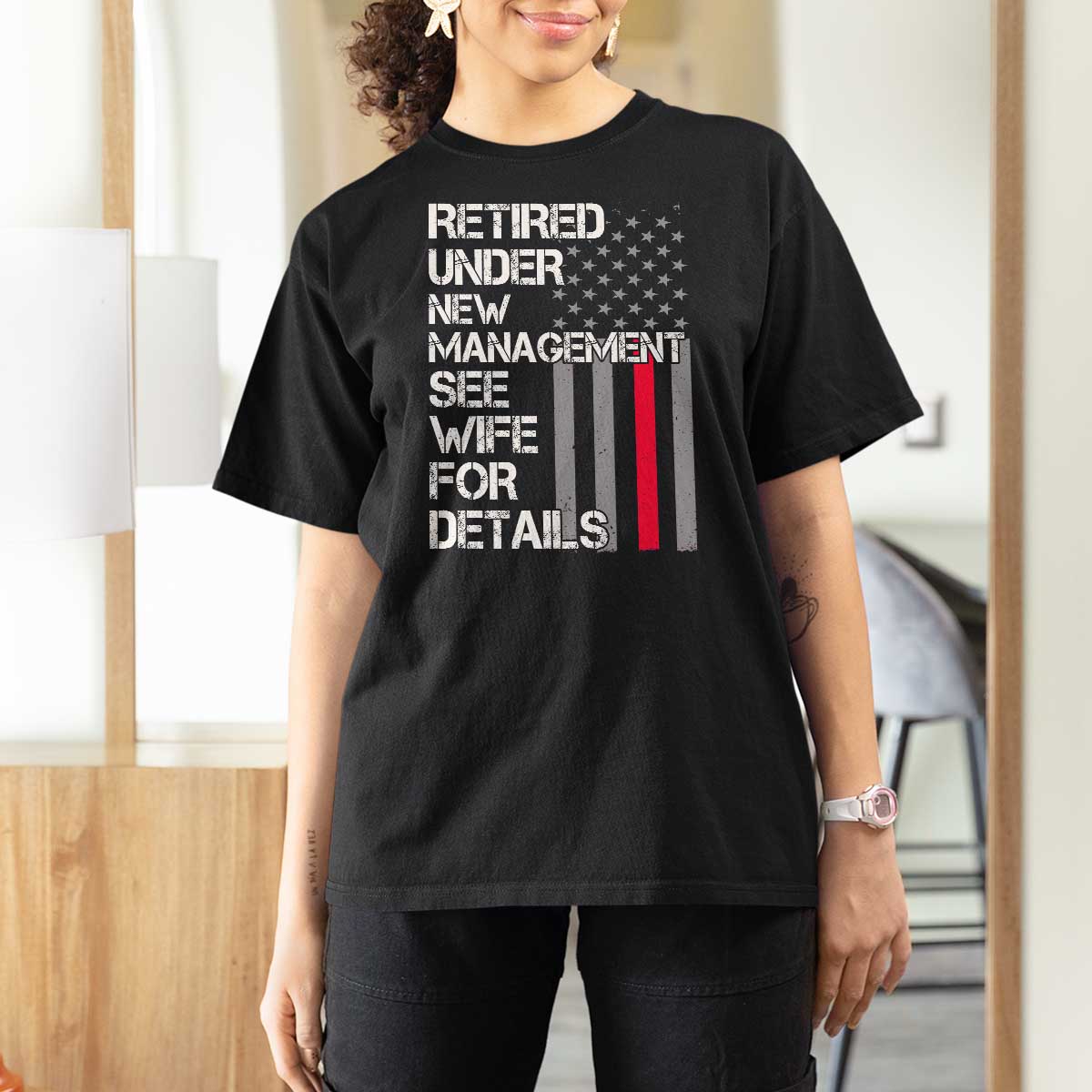 Retirement Gifts For Men T Shirt For Women Retired Under New Management See Wife Retired Dad