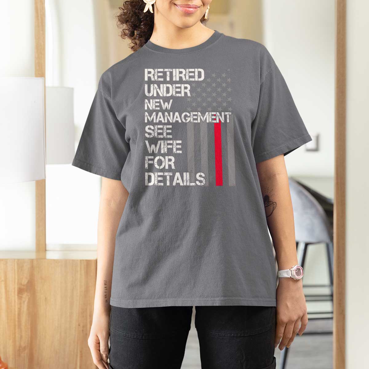 Retirement Gifts For Men T Shirt For Women Retired Under New Management See Wife Retired Dad