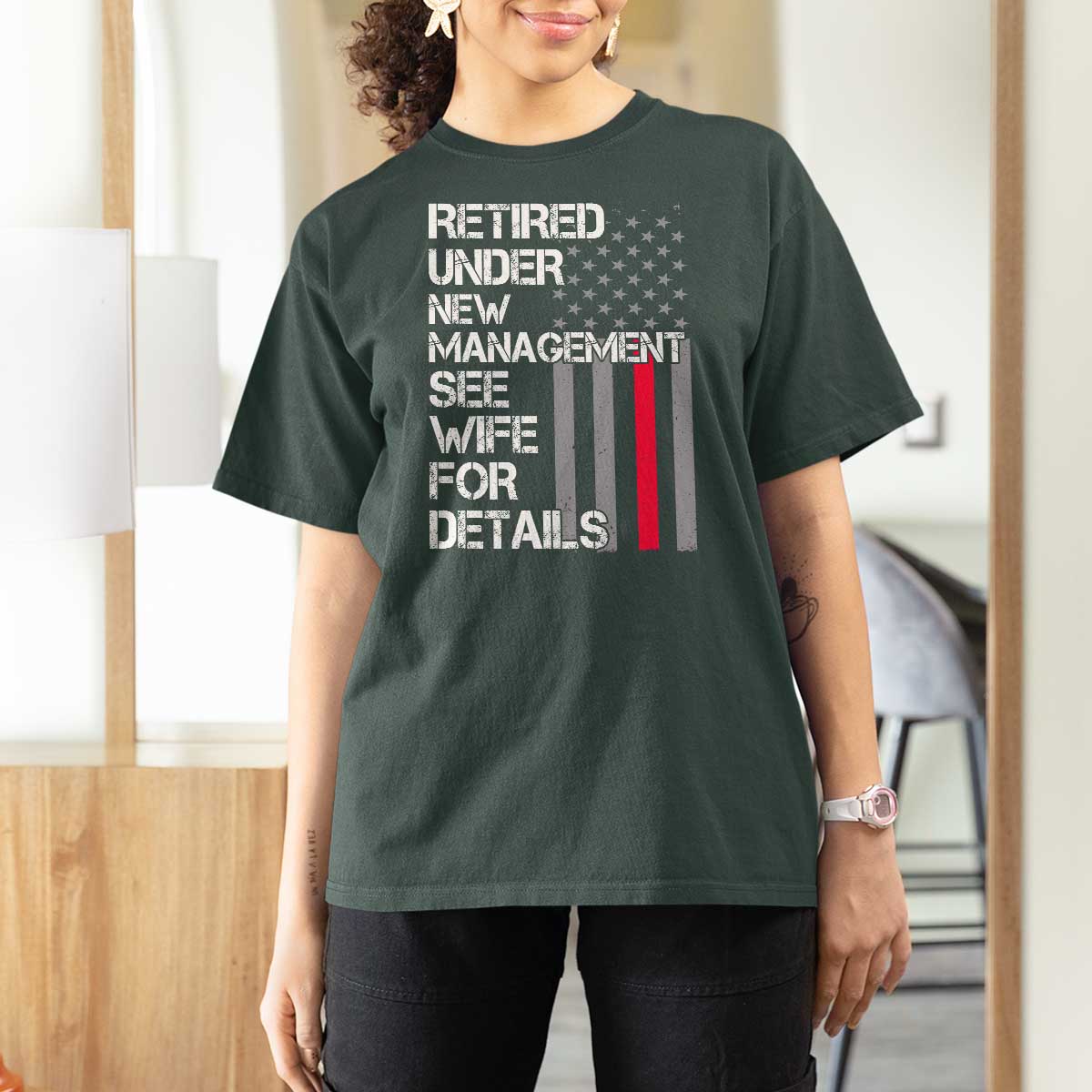 Retirement Gifts For Men T Shirt For Women Retired Under New Management See Wife Retired Dad