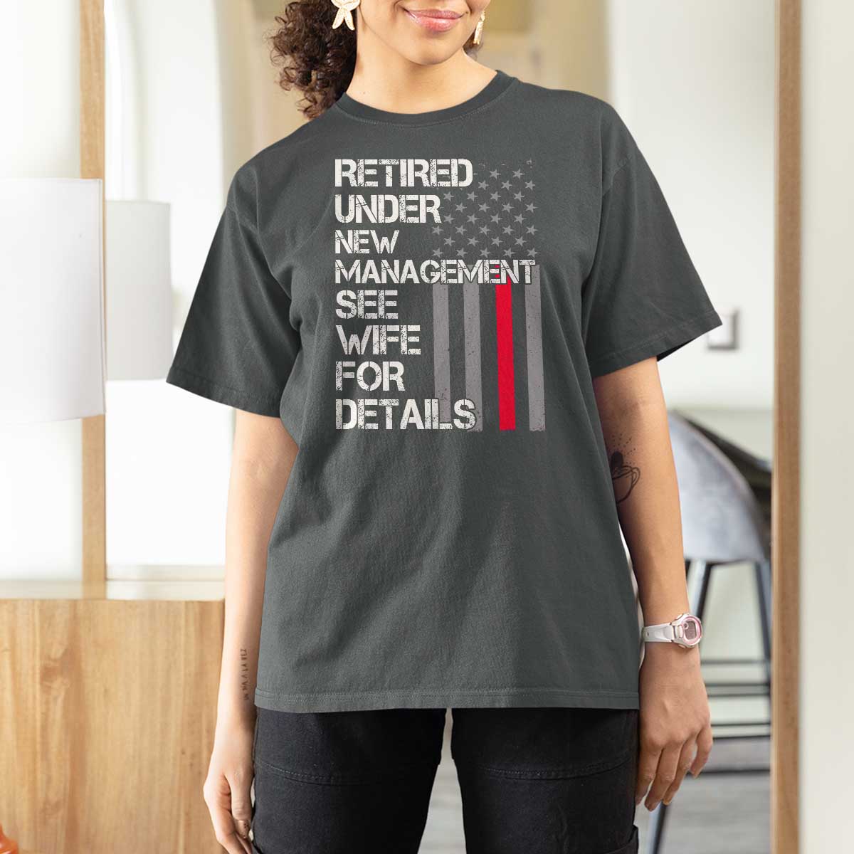 Retirement Gifts For Men T Shirt For Women Retired Under New Management See Wife Retired Dad