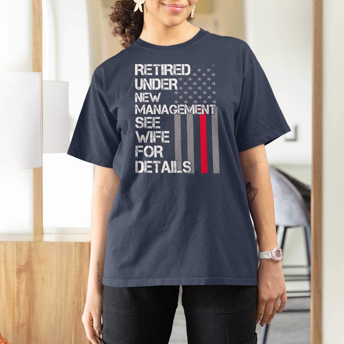 Retirement Gifts For Men T Shirt For Women Retired Under New Management See Wife Retired Dad