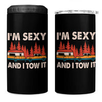 Funny Camping RV 4 in 1 Can Cooler Tumbler Im Sexy And I Tow It Vintage Camper Truck - Wonder Print Shop