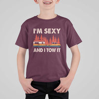 Funny Camping RV T Shirt For Kid Im Sexy And I Tow It Vintage Camper Truck - Wonder Print Shop