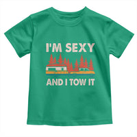 Funny Camping RV Toddler T Shirt Im Sexy And I Tow It Vintage Camper Truck - Wonder Print Shop