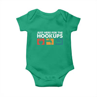 Camping RV Baby Onesie Funny Just Here for The Hookups Caravan Motorhome - Wonder Print Shop
