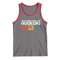 Camping RV Tank Top Funny Just Here for The Hookups Caravan Motorhome - Wonder Print Shop