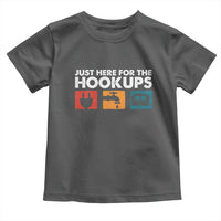 Camping RV Toddler T Shirt Funny Just Here for The Hookups Caravan Motorhome - Wonder Print Shop