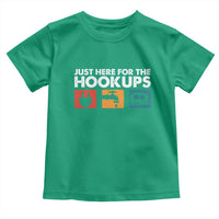 Camping RV Toddler T Shirt Funny Just Here for The Hookups Caravan Motorhome - Wonder Print Shop