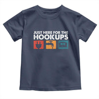 Camping RV Toddler T Shirt Funny Just Here for The Hookups Caravan Motorhome - Wonder Print Shop