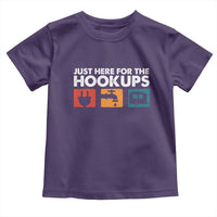 Camping RV Toddler T Shirt Funny Just Here for The Hookups Caravan Motorhome - Wonder Print Shop