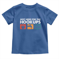 Camping RV Toddler T Shirt Funny Just Here for The Hookups Caravan Motorhome - Wonder Print Shop