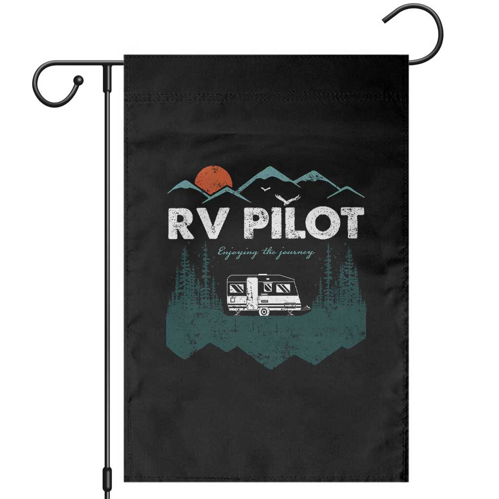 RV Pilot Camping Garden Flag Retro Motorhome Travel Vacation Gift - Wonder Print Shop