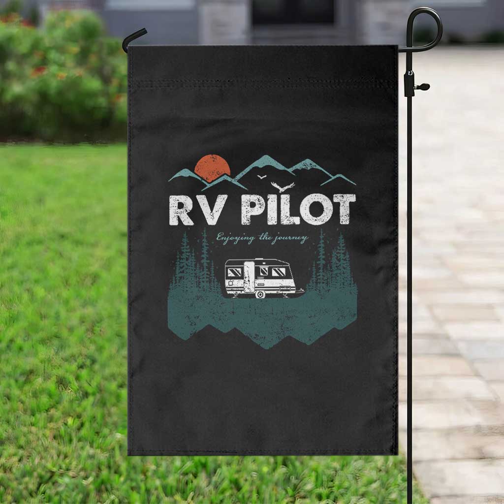 RV Pilot Camping Garden Flag Retro Motorhome Travel Vacation Gift - Wonder Print Shop