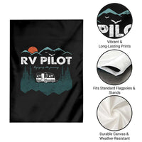 RV Pilot Camping Garden Flag Retro Motorhome Travel Vacation Gift - Wonder Print Shop