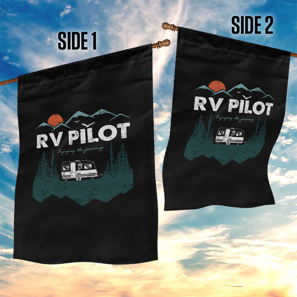 RV Pilot Camping Garden Flag Retro Motorhome Travel Vacation Gift - Wonder Print Shop