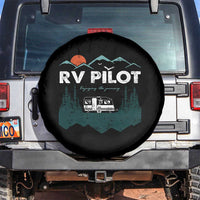 RV Pilot Camping Spare Tire Cover Retro Motorhome Travel Vacation Gift - Wonder Print Shop