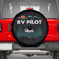 RV Pilot Camping Spare Tire Cover Retro Motorhome Travel Vacation Gift - Wonder Print Shop