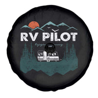 RV Pilot Camping Spare Tire Cover Retro Motorhome Travel Vacation Gift - Wonder Print Shop