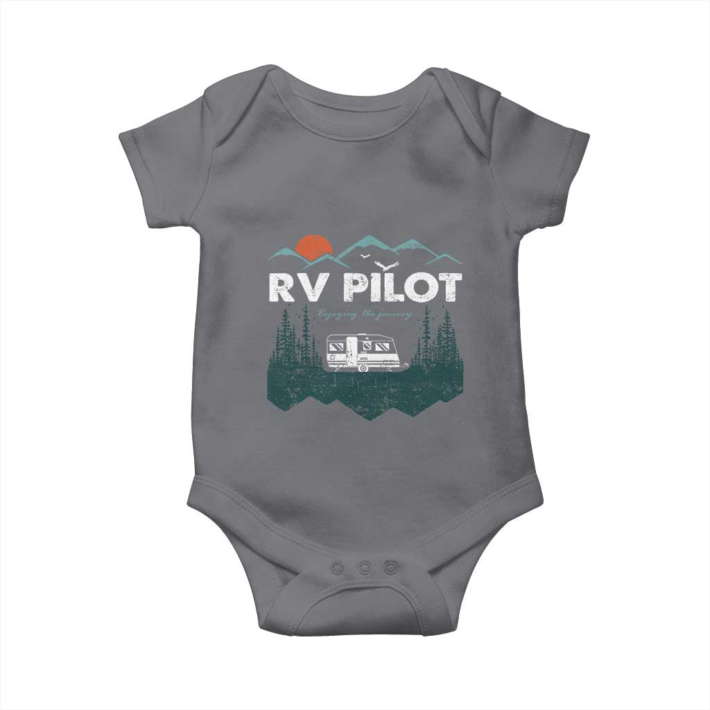 RV Pilot Camping Baby Onesie Retro Motorhome Travel Vacation Gift - Wonder Print Shop
