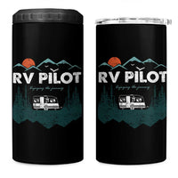 RV Pilot Camping 4 in 1 Can Cooler Tumbler Retro Motorhome Travel Vacation Gift - Wonder Print Shop