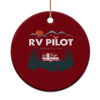 RV Pilot Camping Ceramic Ornament Retro Motorhome Travel Vacation Gift - Wonder Print Shop