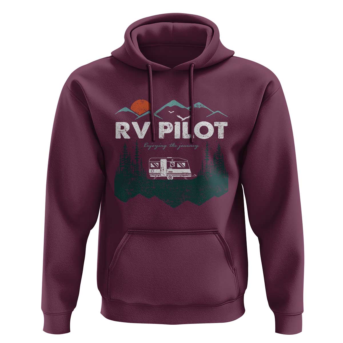 RV Pilot Camping Hoodie Retro Motorhome Travel Vacation Gift - Wonder Print Shop