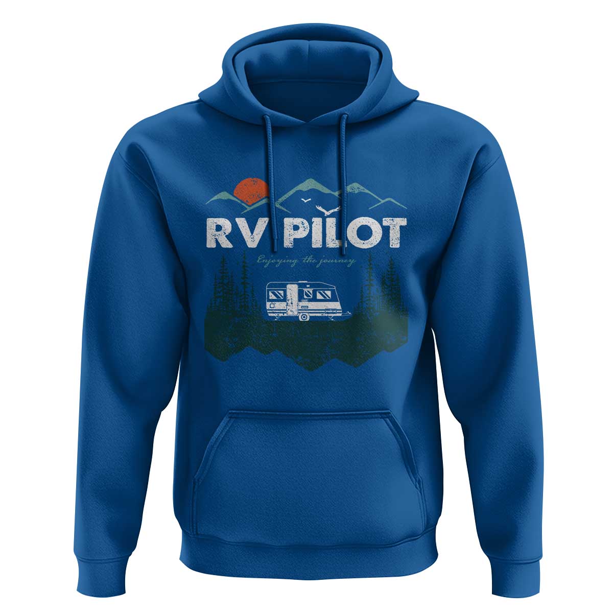 RV Pilot Camping Hoodie Retro Motorhome Travel Vacation Gift - Wonder Print Shop