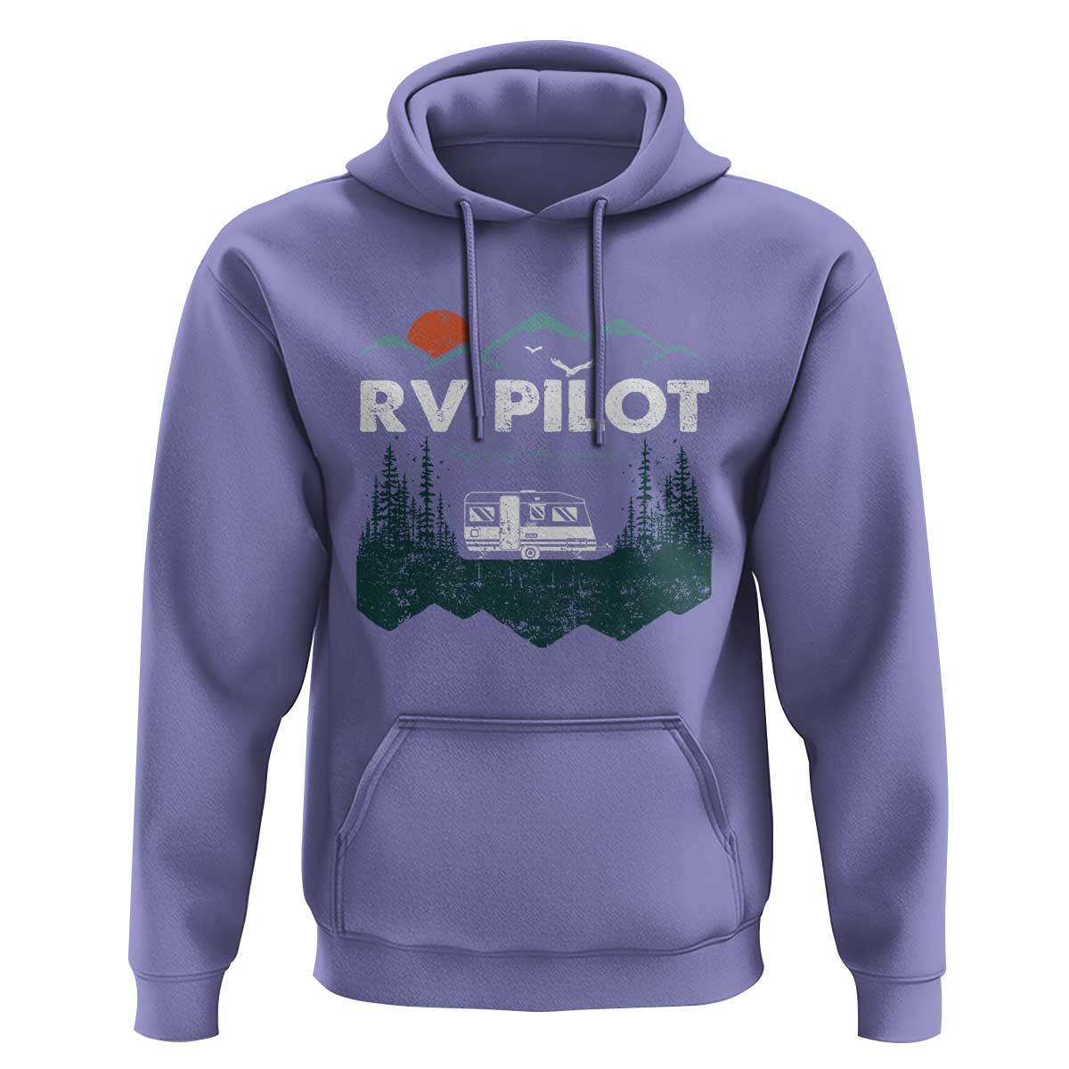 RV Pilot Camping Hoodie Retro Motorhome Travel Vacation Gift - Wonder Print Shop