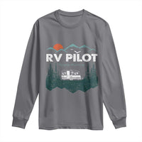 RV Pilot Camping Long Sleeve Shirt Retro Motorhome Travel Vacation Gift - Wonder Print Shop
