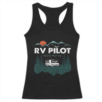 RV Pilot Camping Racerback Tank Top Retro Motorhome Travel Vacation Gift - Wonder Print Shop