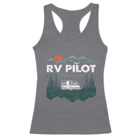 RV Pilot Camping Racerback Tank Top Retro Motorhome Travel Vacation Gift - Wonder Print Shop