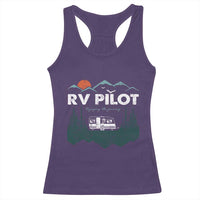 RV Pilot Camping Racerback Tank Top Retro Motorhome Travel Vacation Gift - Wonder Print Shop