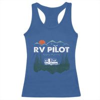 RV Pilot Camping Racerback Tank Top Retro Motorhome Travel Vacation Gift - Wonder Print Shop