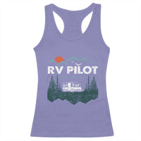 RV Pilot Camping Racerback Tank Top Retro Motorhome Travel Vacation Gift - Wonder Print Shop