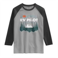 RV Pilot Camping Raglan Shirt Retro Motorhome Travel Vacation Gift - Wonder Print Shop