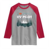 RV Pilot Camping Raglan Shirt Retro Motorhome Travel Vacation Gift - Wonder Print Shop