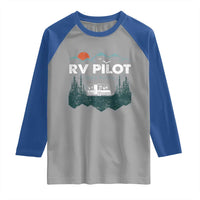 RV Pilot Camping Raglan Shirt Retro Motorhome Travel Vacation Gift - Wonder Print Shop