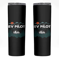 RV Pilot Camping Skinny Tumbler Retro Motorhome Travel Vacation Gift - Wonder Print Shop