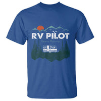 RV Pilot Camping T Shirt Retro Motorhome Travel Vacation Gift - Wonder Print Shop