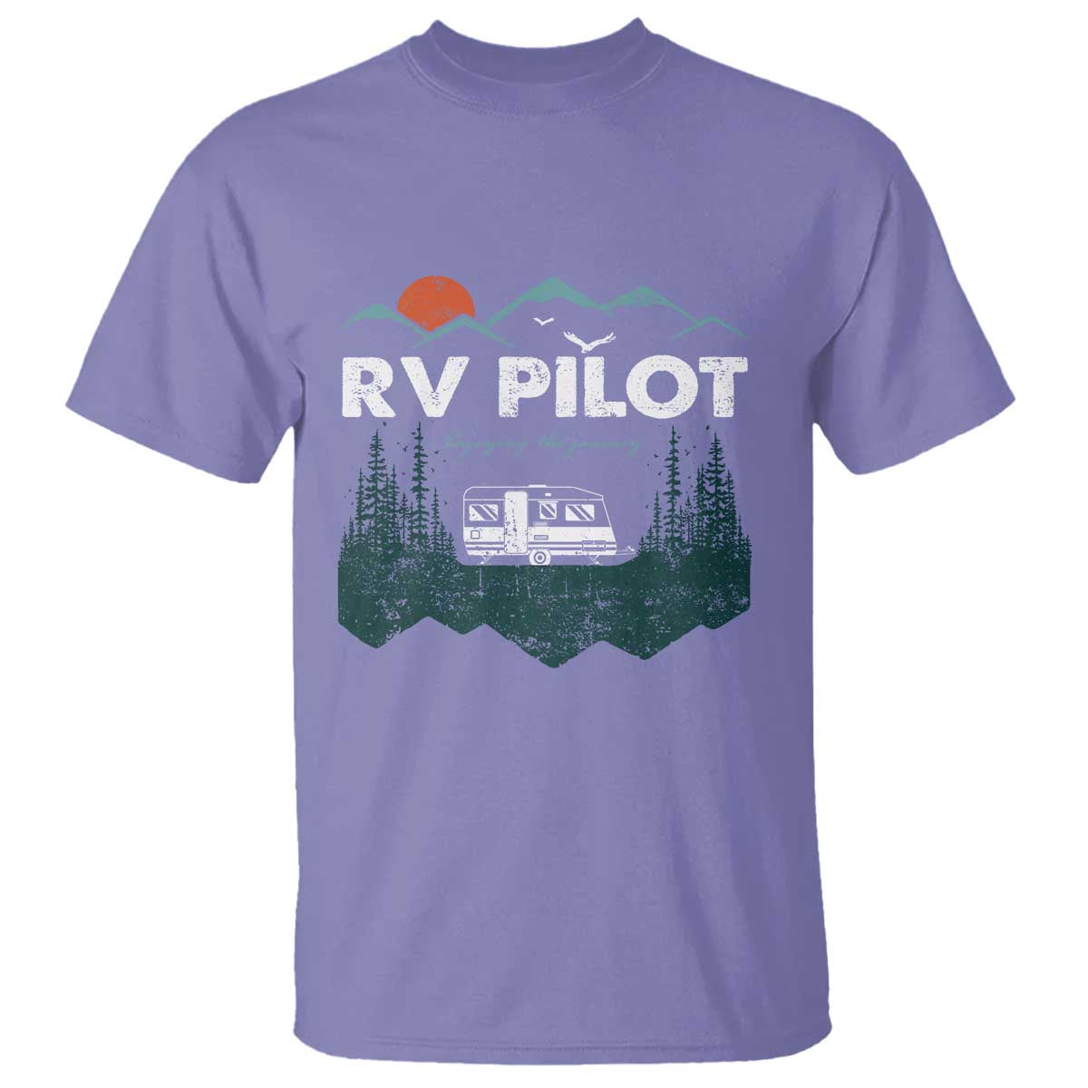 RV Pilot Camping T Shirt Retro Motorhome Travel Vacation Gift - Wonder Print Shop