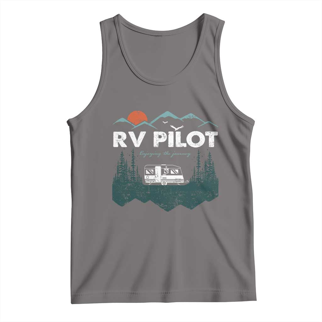 RV Pilot Camping Tank Top Retro Motorhome Travel Vacation Gift - Wonder Print Shop
