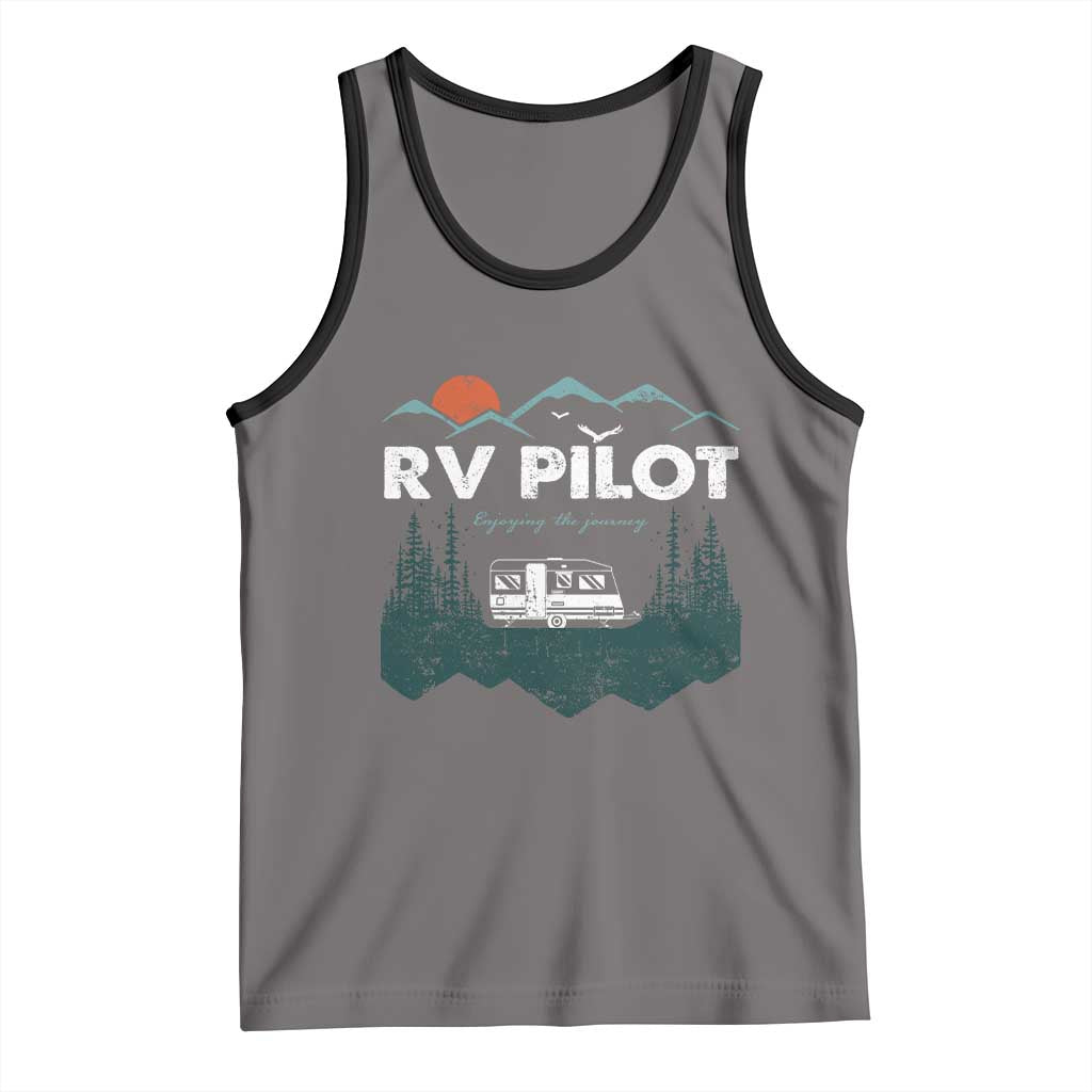 RV Pilot Camping Tank Top Retro Motorhome Travel Vacation Gift - Wonder Print Shop